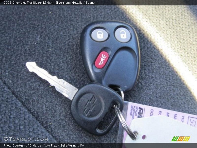 Silverstone Metallic / Ebony 2008 Chevrolet TrailBlazer LS 4x4