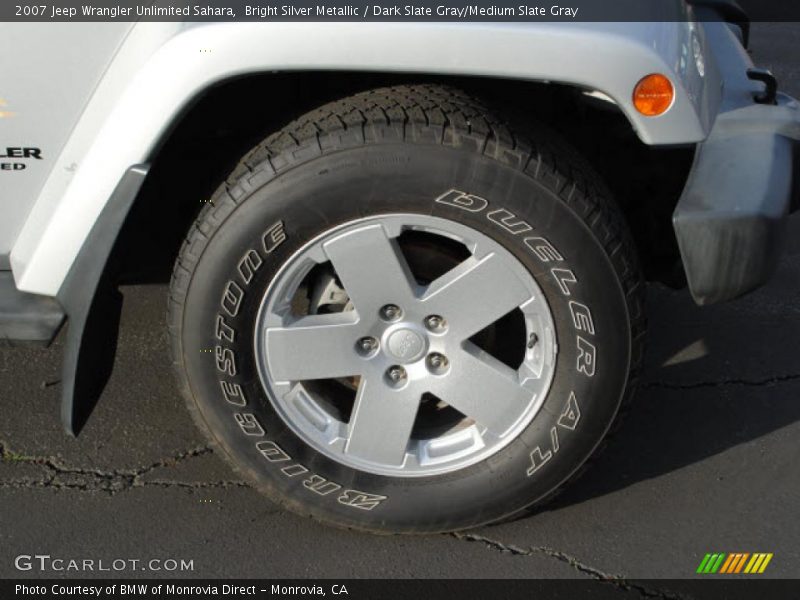 Bright Silver Metallic / Dark Slate Gray/Medium Slate Gray 2007 Jeep Wrangler Unlimited Sahara