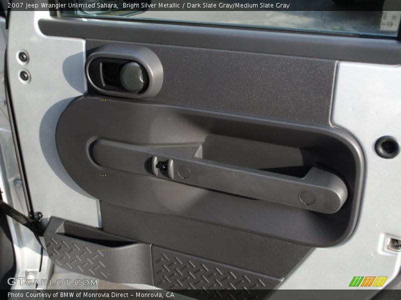 Bright Silver Metallic / Dark Slate Gray/Medium Slate Gray 2007 Jeep Wrangler Unlimited Sahara