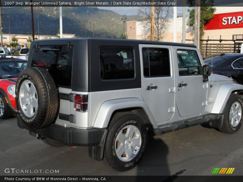 Bright Silver Metallic / Dark Slate Gray/Medium Slate Gray 2007 Jeep Wrangler Unlimited Sahara