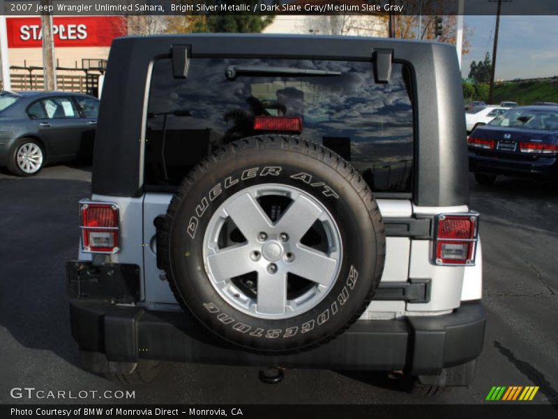 Bright Silver Metallic / Dark Slate Gray/Medium Slate Gray 2007 Jeep Wrangler Unlimited Sahara