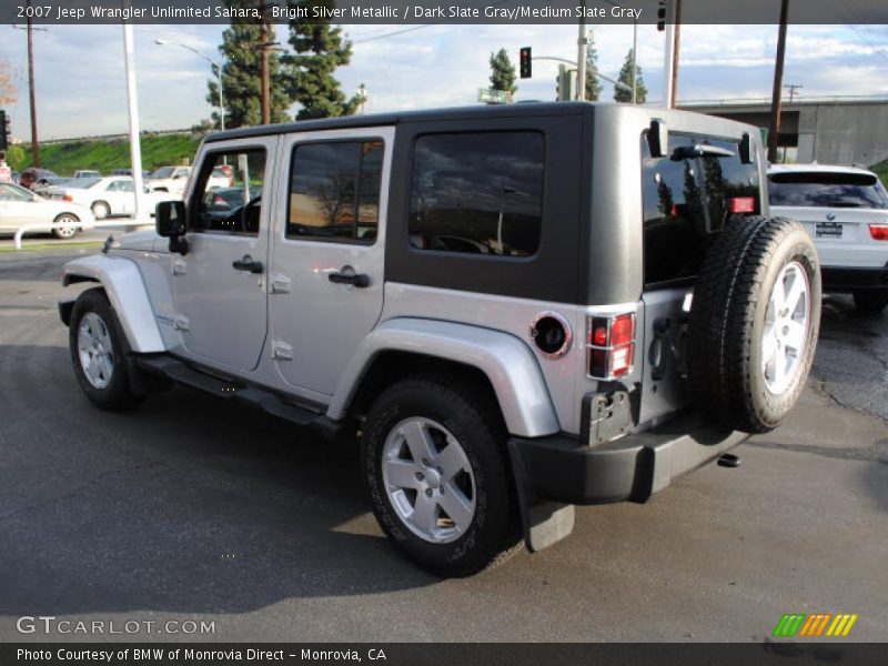 Bright Silver Metallic / Dark Slate Gray/Medium Slate Gray 2007 Jeep Wrangler Unlimited Sahara