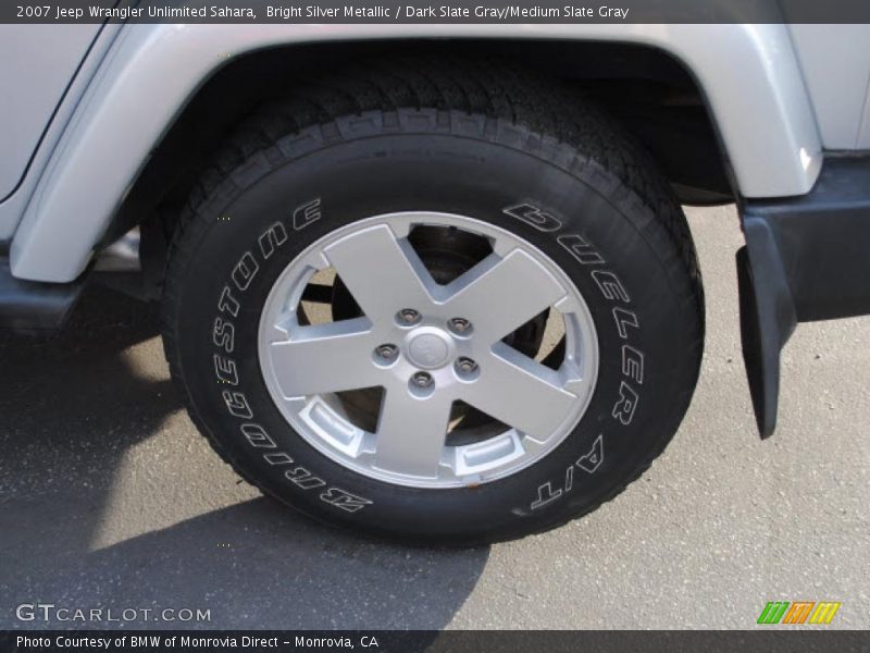 Bright Silver Metallic / Dark Slate Gray/Medium Slate Gray 2007 Jeep Wrangler Unlimited Sahara