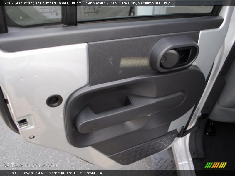 Bright Silver Metallic / Dark Slate Gray/Medium Slate Gray 2007 Jeep Wrangler Unlimited Sahara