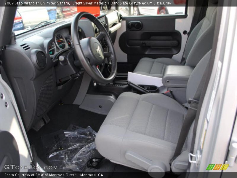 Bright Silver Metallic / Dark Slate Gray/Medium Slate Gray 2007 Jeep Wrangler Unlimited Sahara