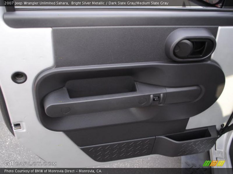 Bright Silver Metallic / Dark Slate Gray/Medium Slate Gray 2007 Jeep Wrangler Unlimited Sahara