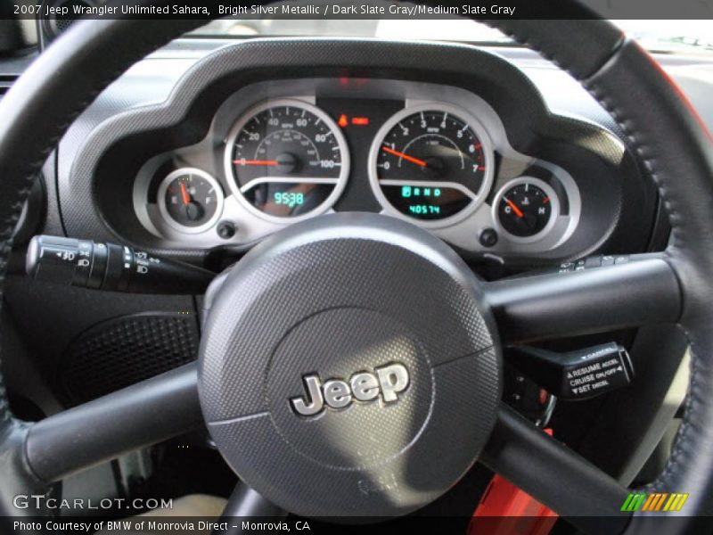 Bright Silver Metallic / Dark Slate Gray/Medium Slate Gray 2007 Jeep Wrangler Unlimited Sahara