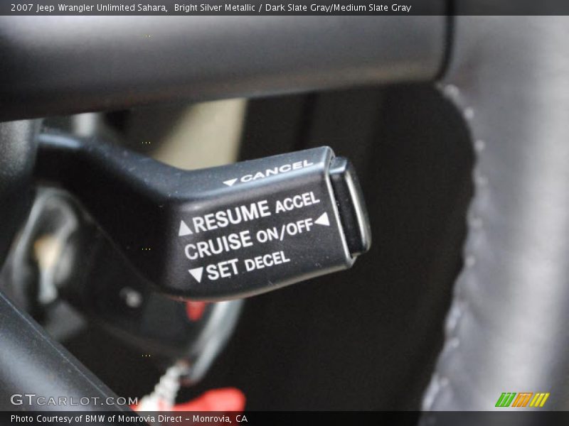 Bright Silver Metallic / Dark Slate Gray/Medium Slate Gray 2007 Jeep Wrangler Unlimited Sahara