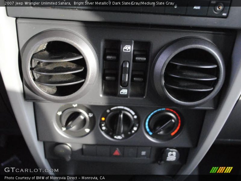 Bright Silver Metallic / Dark Slate Gray/Medium Slate Gray 2007 Jeep Wrangler Unlimited Sahara