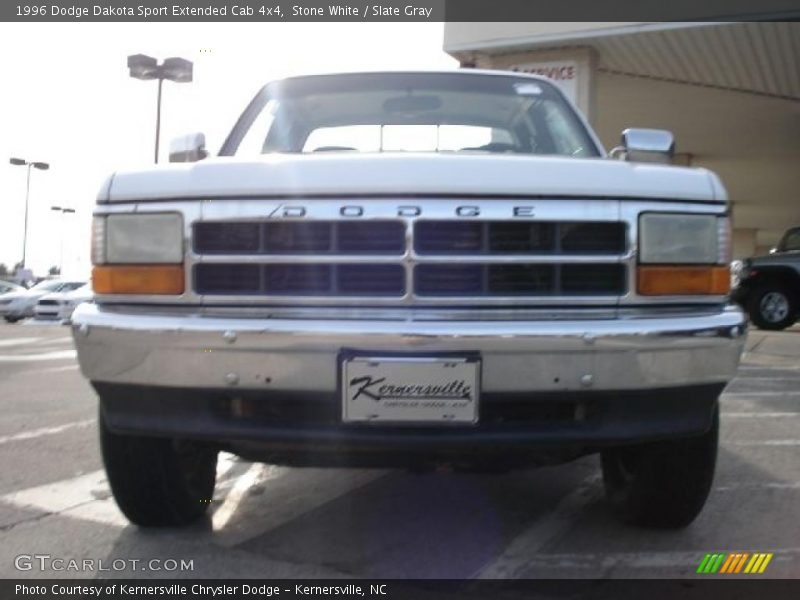 Stone White / Slate Gray 1996 Dodge Dakota Sport Extended Cab 4x4