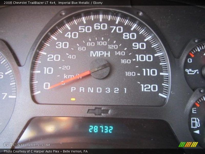 Imperial Blue Metallic / Ebony 2008 Chevrolet TrailBlazer LT 4x4