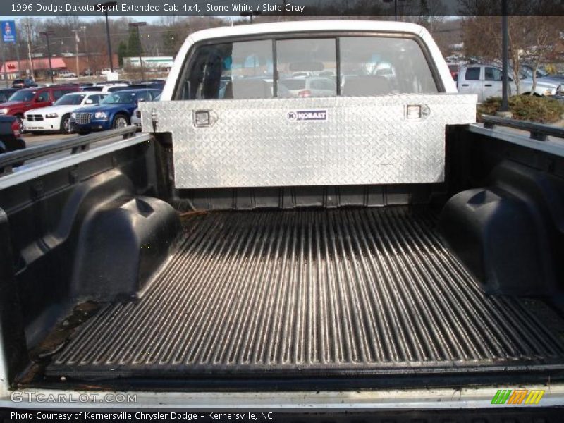 Stone White / Slate Gray 1996 Dodge Dakota Sport Extended Cab 4x4