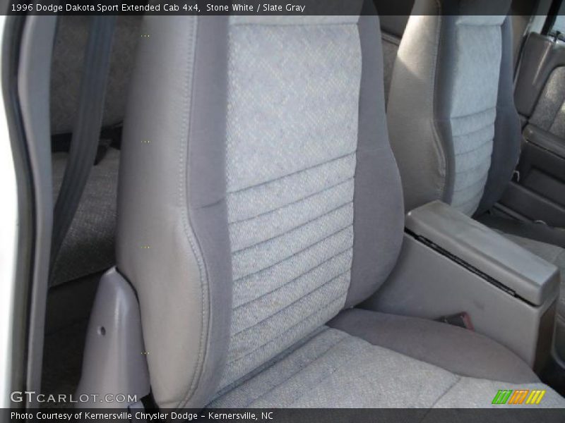 Stone White / Slate Gray 1996 Dodge Dakota Sport Extended Cab 4x4