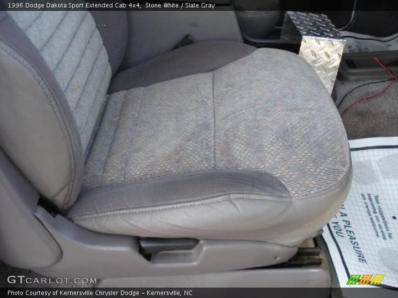 Stone White / Slate Gray 1996 Dodge Dakota Sport Extended Cab 4x4