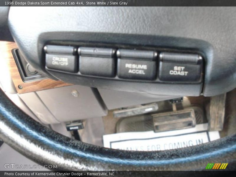 Stone White / Slate Gray 1996 Dodge Dakota Sport Extended Cab 4x4