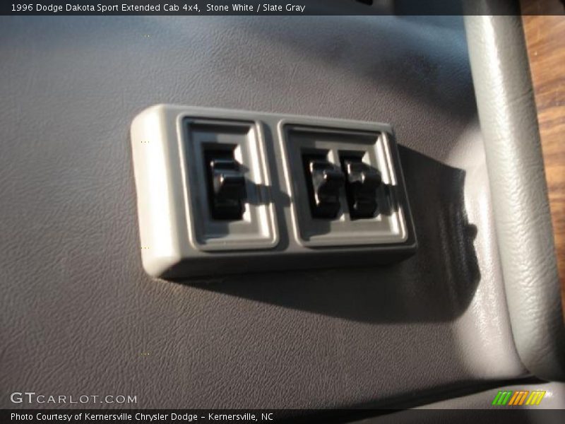Stone White / Slate Gray 1996 Dodge Dakota Sport Extended Cab 4x4