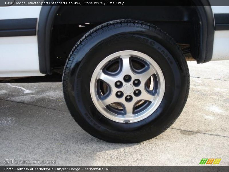 Stone White / Slate Gray 1996 Dodge Dakota Sport Extended Cab 4x4