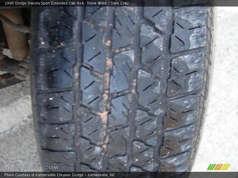 Stone White / Slate Gray 1996 Dodge Dakota Sport Extended Cab 4x4