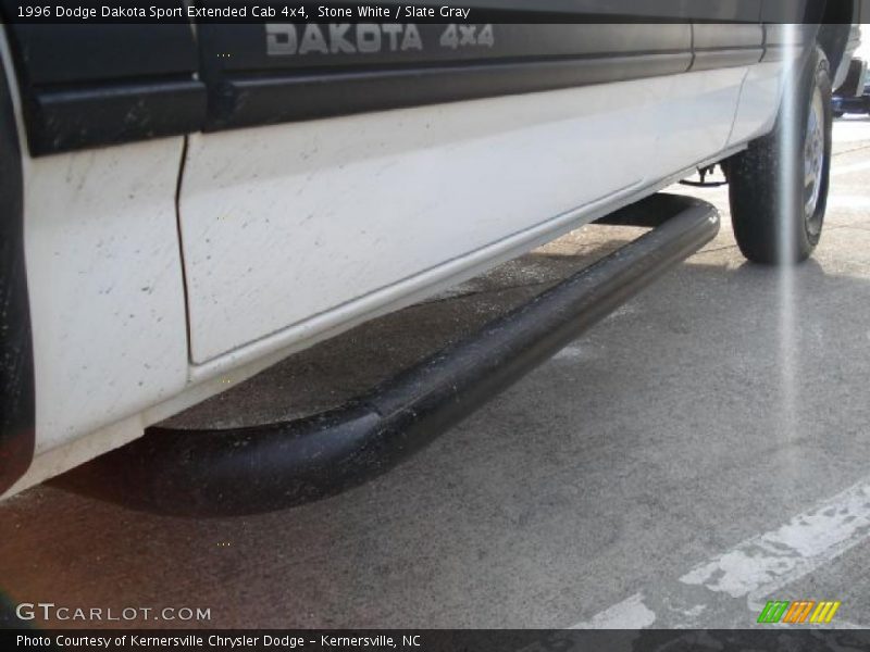 Stone White / Slate Gray 1996 Dodge Dakota Sport Extended Cab 4x4