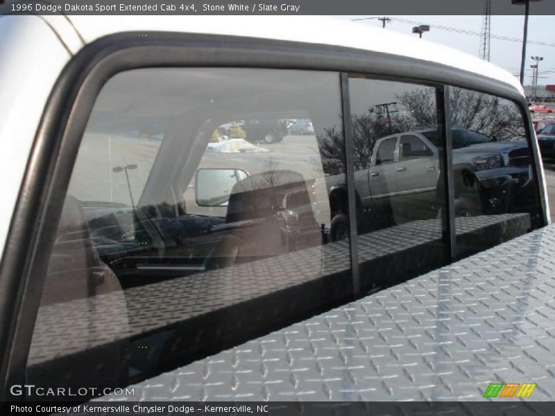 Stone White / Slate Gray 1996 Dodge Dakota Sport Extended Cab 4x4