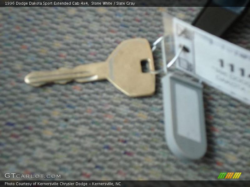 Stone White / Slate Gray 1996 Dodge Dakota Sport Extended Cab 4x4