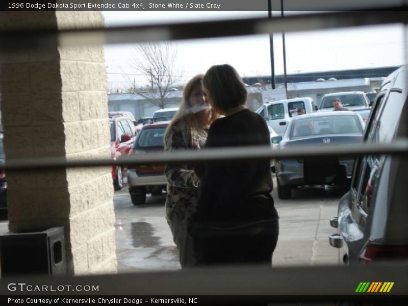 Stone White / Slate Gray 1996 Dodge Dakota Sport Extended Cab 4x4