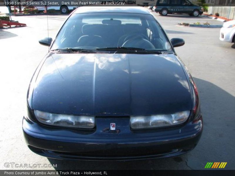 Dark Blue Pearl Metallic / Black/Gray 1998 Saturn S Series SL2 Sedan