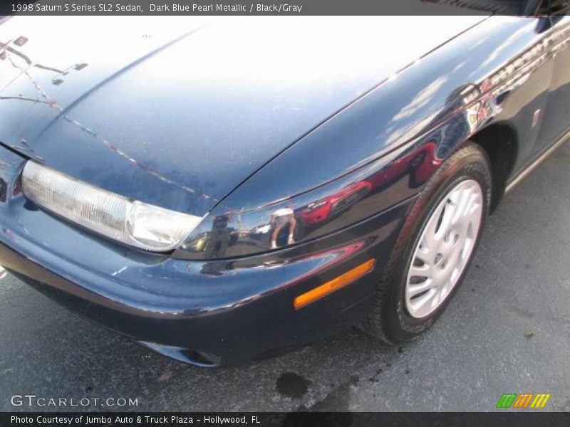 Dark Blue Pearl Metallic / Black/Gray 1998 Saturn S Series SL2 Sedan