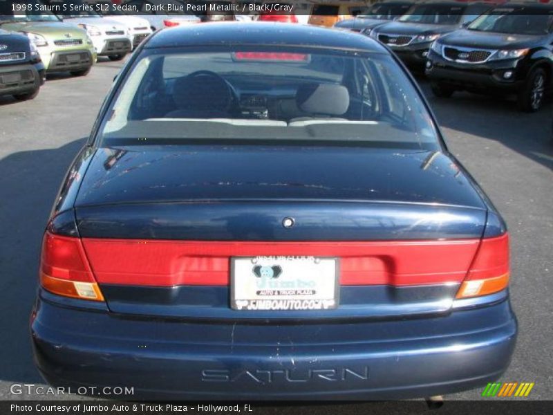 Dark Blue Pearl Metallic / Black/Gray 1998 Saturn S Series SL2 Sedan