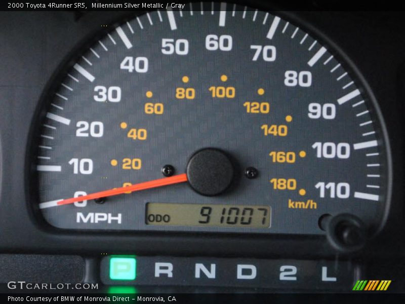 Millennium Silver Metallic / Gray 2000 Toyota 4Runner SR5