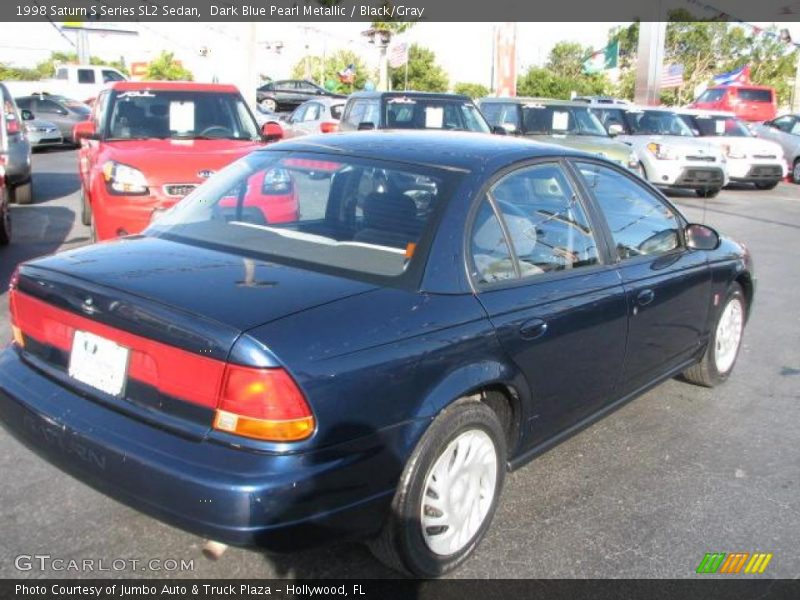 Dark Blue Pearl Metallic / Black/Gray 1998 Saturn S Series SL2 Sedan