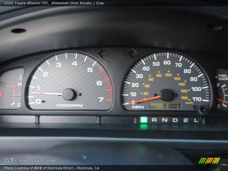 Millennium Silver Metallic / Gray 2000 Toyota 4Runner SR5