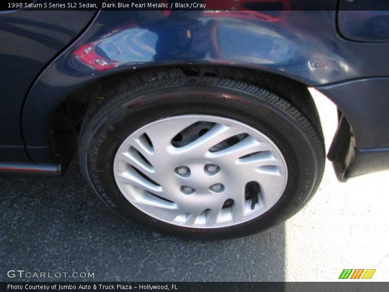 Dark Blue Pearl Metallic / Black/Gray 1998 Saturn S Series SL2 Sedan