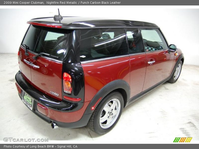 Nightfire Red Metallic / Punch Carbon Black Leather 2009 Mini Cooper Clubman