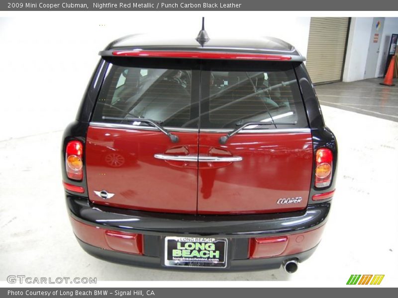 Nightfire Red Metallic / Punch Carbon Black Leather 2009 Mini Cooper Clubman