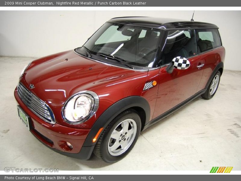 Nightfire Red Metallic / Punch Carbon Black Leather 2009 Mini Cooper Clubman