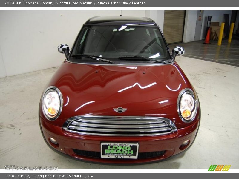 Nightfire Red Metallic / Punch Carbon Black Leather 2009 Mini Cooper Clubman
