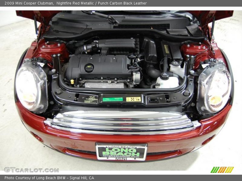 Nightfire Red Metallic / Punch Carbon Black Leather 2009 Mini Cooper Clubman