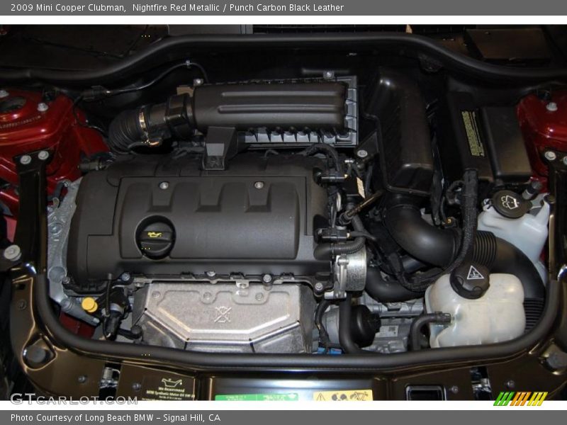 Nightfire Red Metallic / Punch Carbon Black Leather 2009 Mini Cooper Clubman
