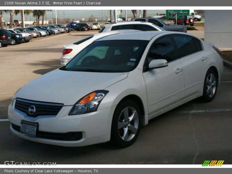 Winter Frost Pearl / Charcoal 2008 Nissan Altima 3.5 SE