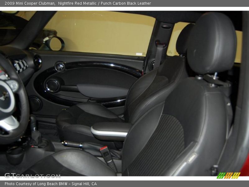 Nightfire Red Metallic / Punch Carbon Black Leather 2009 Mini Cooper Clubman