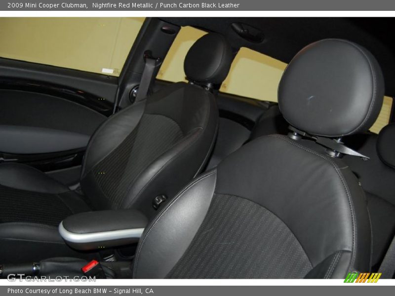 Nightfire Red Metallic / Punch Carbon Black Leather 2009 Mini Cooper Clubman
