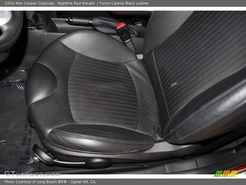Nightfire Red Metallic / Punch Carbon Black Leather 2009 Mini Cooper Clubman