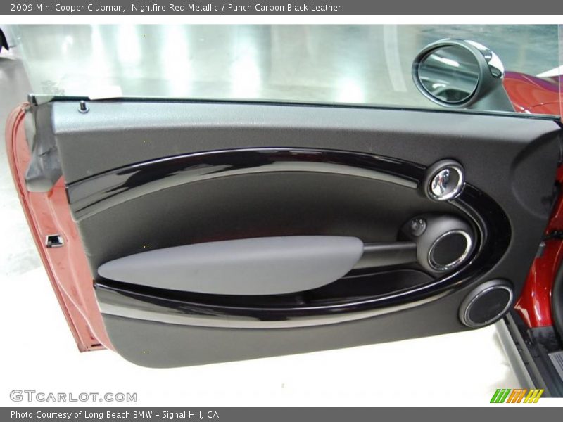 Nightfire Red Metallic / Punch Carbon Black Leather 2009 Mini Cooper Clubman
