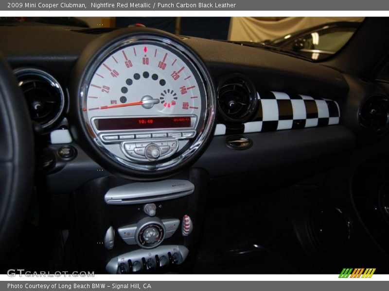 Nightfire Red Metallic / Punch Carbon Black Leather 2009 Mini Cooper Clubman