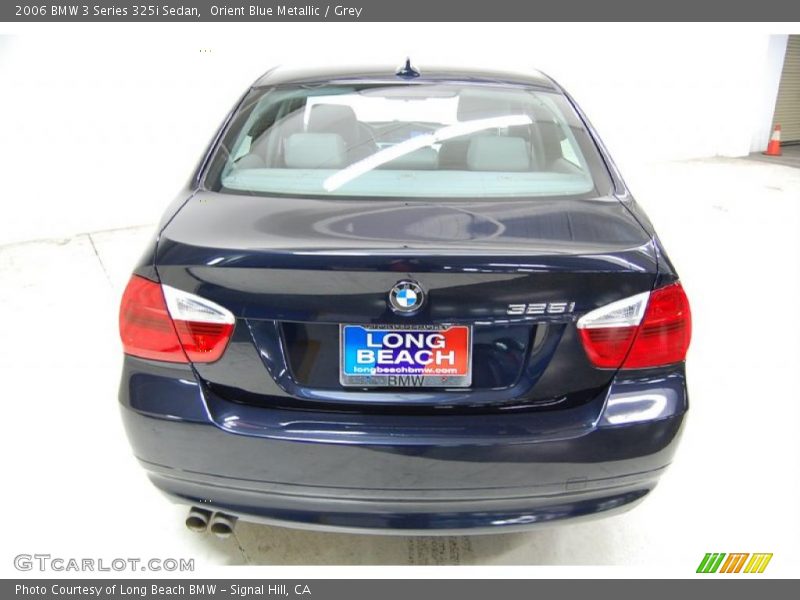 Orient Blue Metallic / Grey 2006 BMW 3 Series 325i Sedan