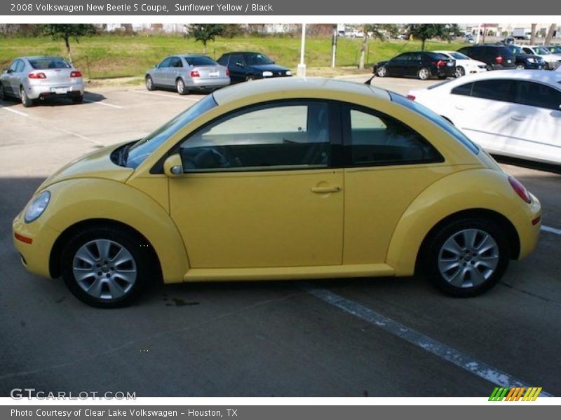 Sunflower Yellow / Black 2008 Volkswagen New Beetle S Coupe
