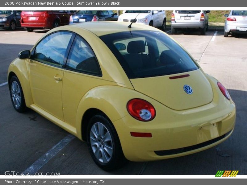 Sunflower Yellow / Black 2008 Volkswagen New Beetle S Coupe