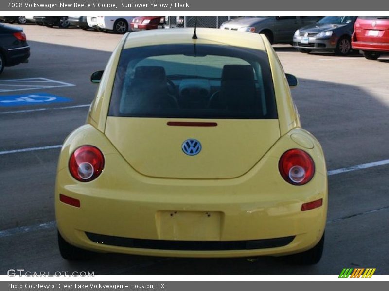 Sunflower Yellow / Black 2008 Volkswagen New Beetle S Coupe