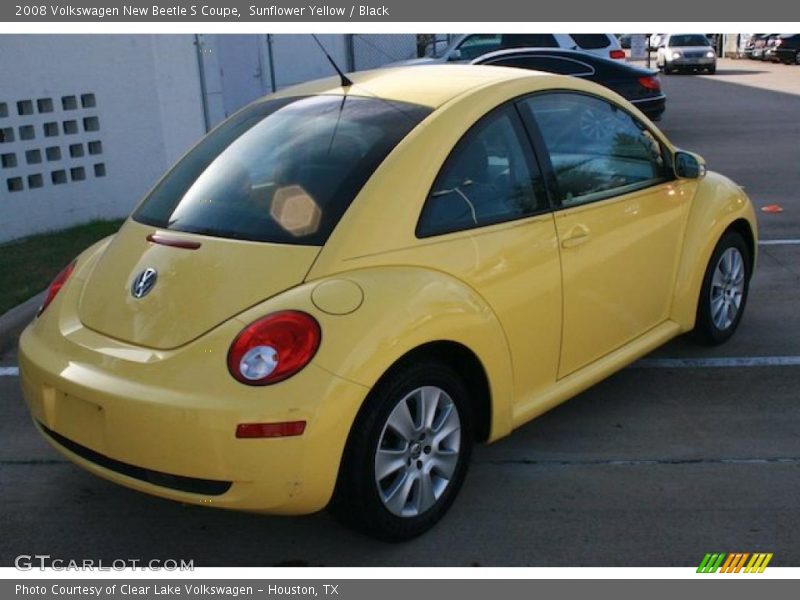 Sunflower Yellow / Black 2008 Volkswagen New Beetle S Coupe